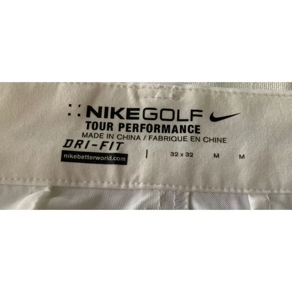 2 Pair- Nike Golf Collection Dri-FIT Pants White 32x32 Activewear Performance